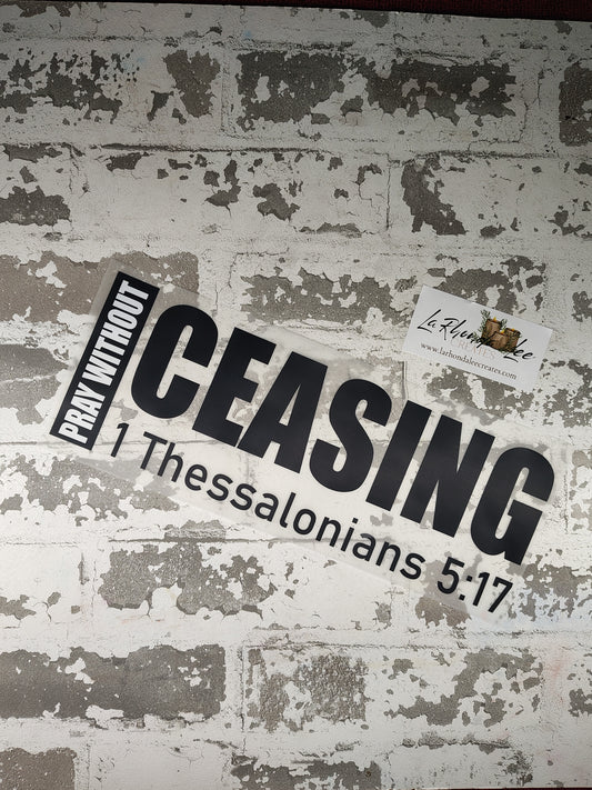 Pray without ceasing