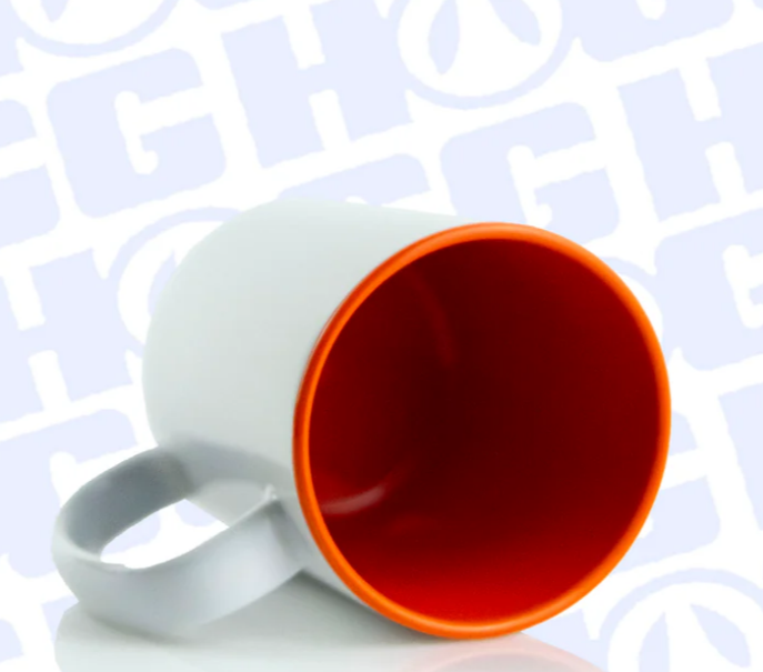 11 Oz sublimation two tone mug (orange)