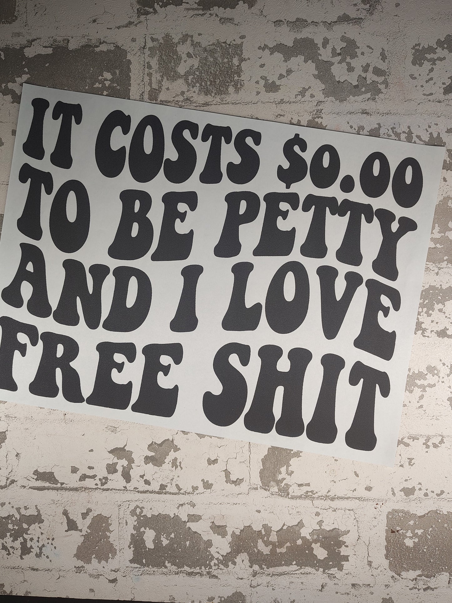 339- zero $ to be petty