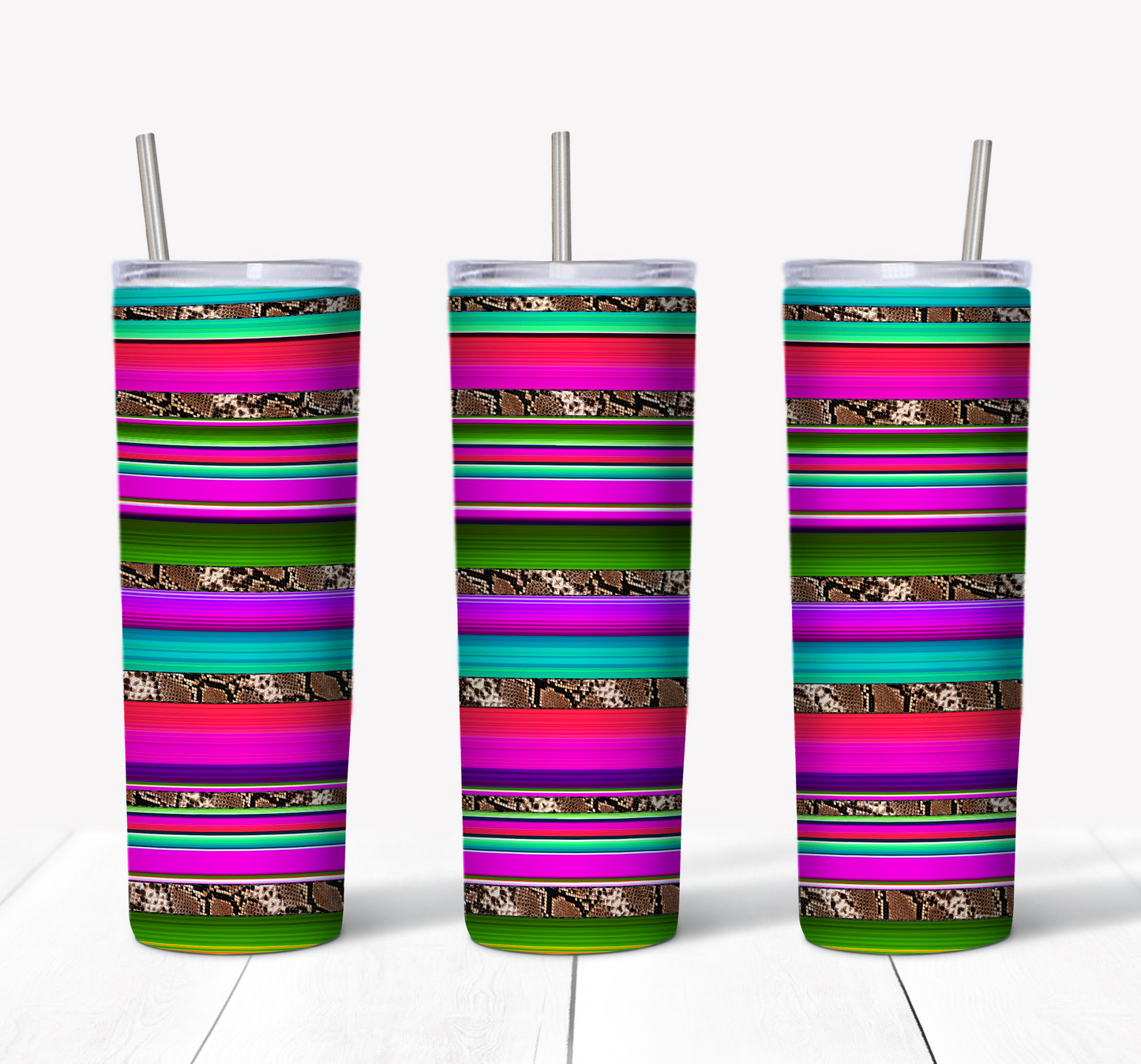 Multi Striped Snake Skin