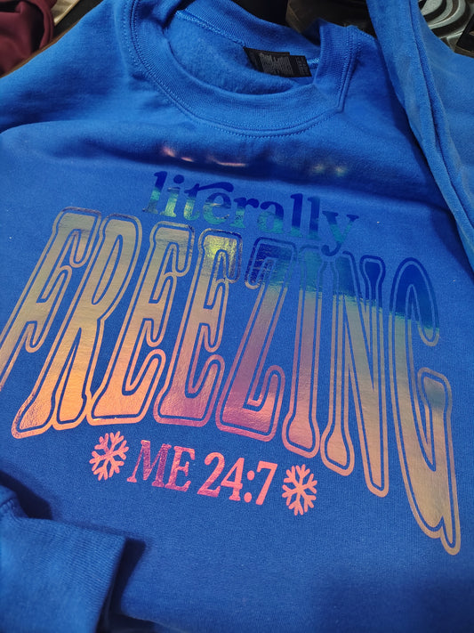 Literally Freezing Decal