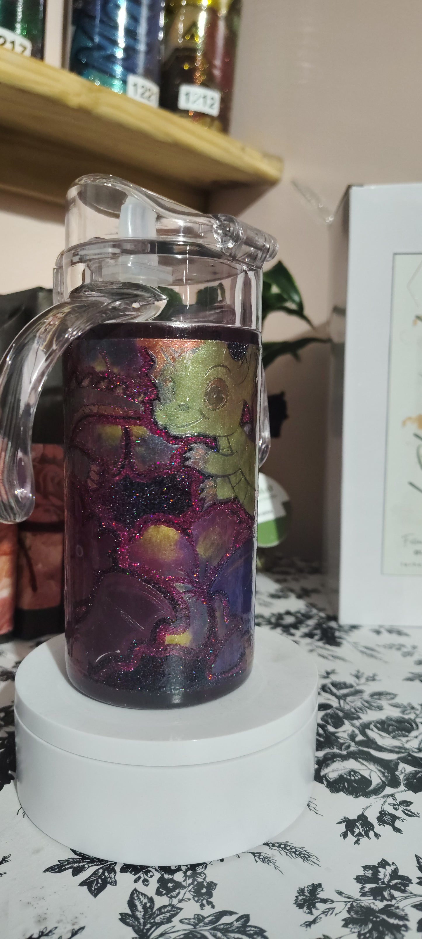 1138-Dragon Pink 12 Oz Duo Kids Tumbler