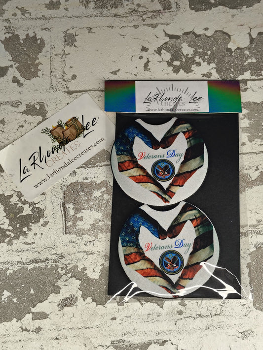Veterans Day Coasters 2pk