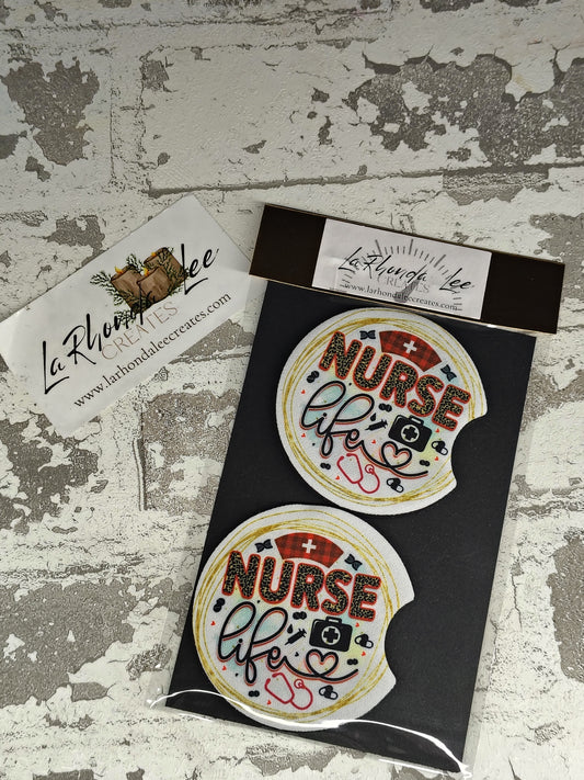 Nurse Life Coasters 2pk