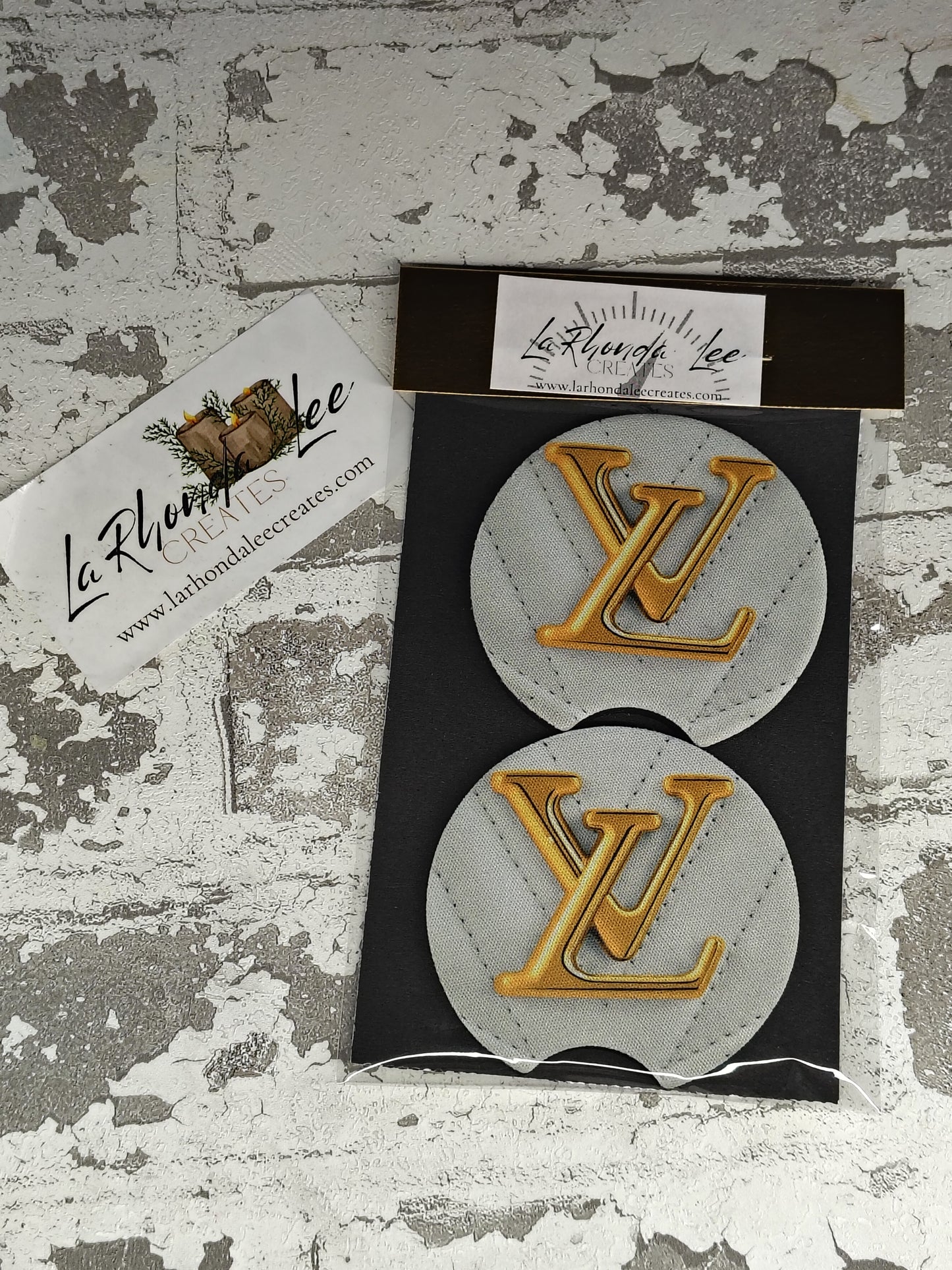 LV Luxury Coasters 2pk