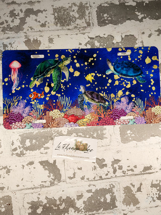 Sea Turtle License Plate