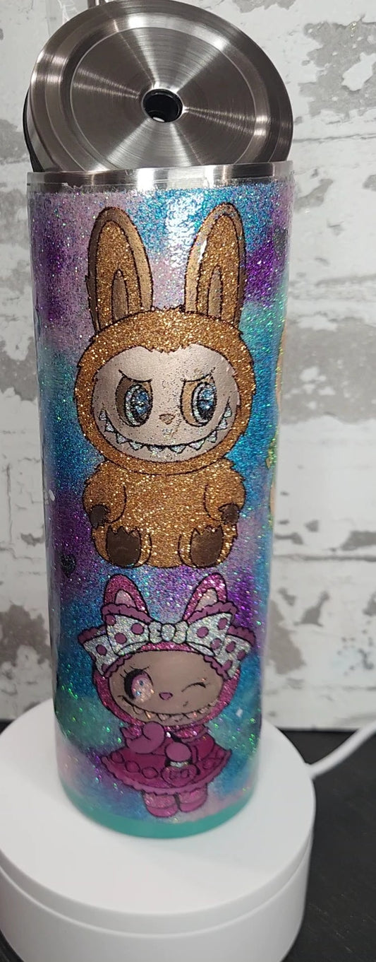 Labubu 20 Oz skinny slurp tumbler