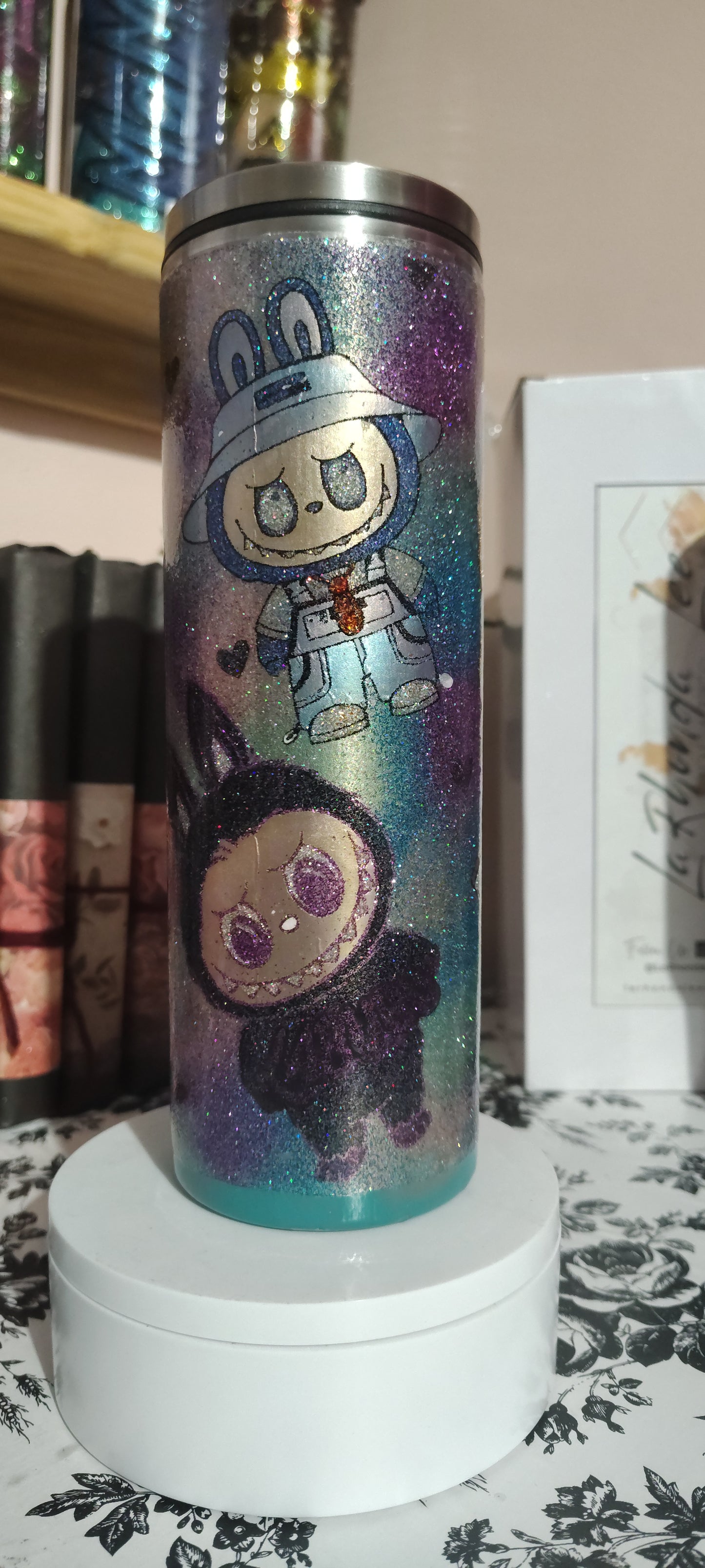 1136-Labubu 20 Oz skinny slurp tumbler