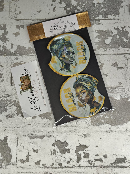 Black & Proud Coaster 2pk
