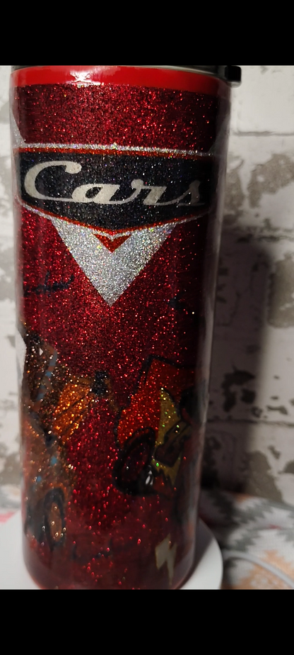 1215-Cars 30 Oz Fatty Tumbler