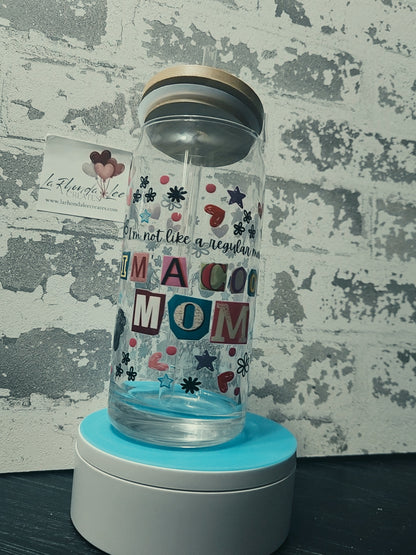 Cool Mom 20 oz glass tumbler