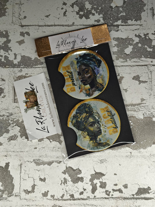 Black & Proud Coaster 2pk