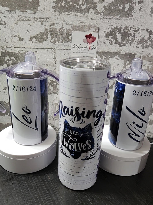 Raising Tiny Wolf Mommy and Me Cup Bundle