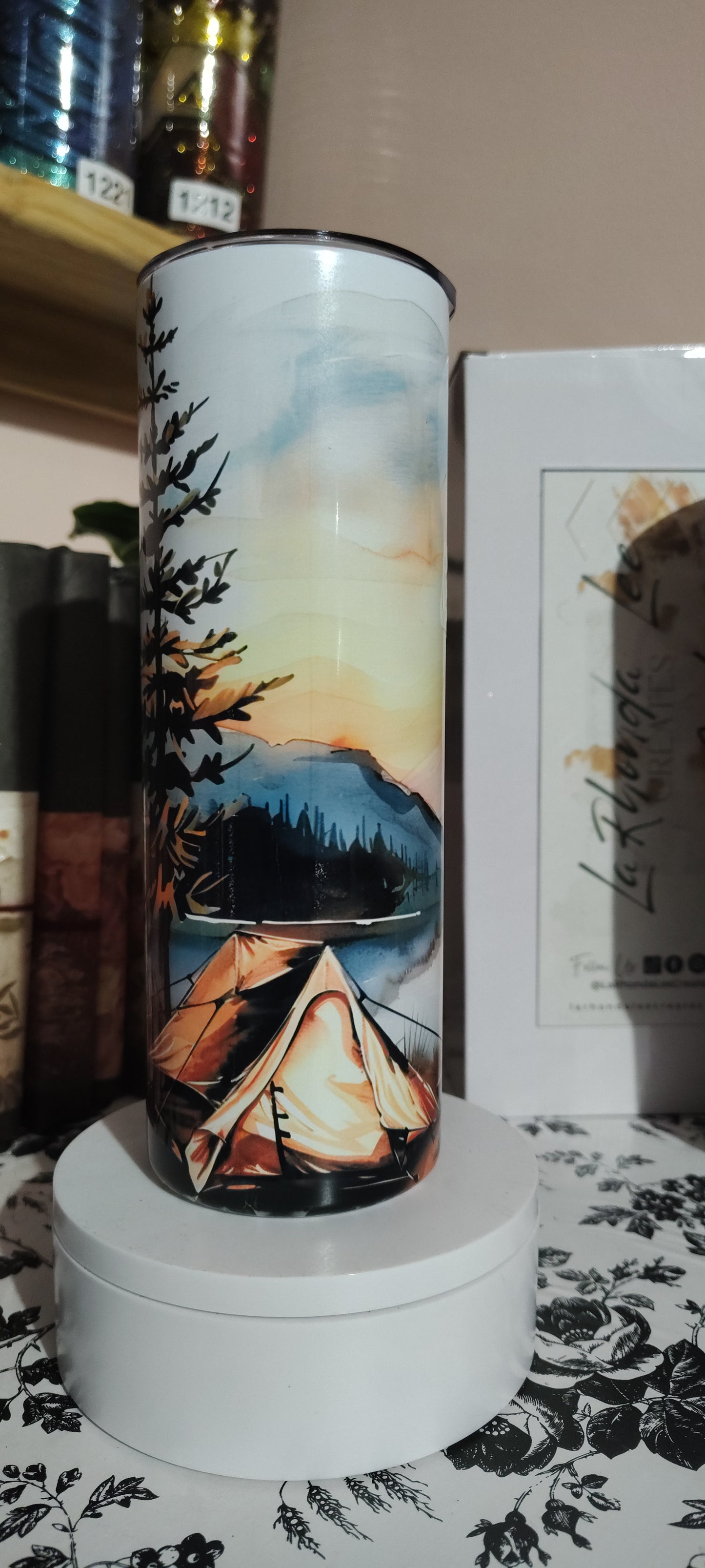 1389- Camping Tumbler 20oz