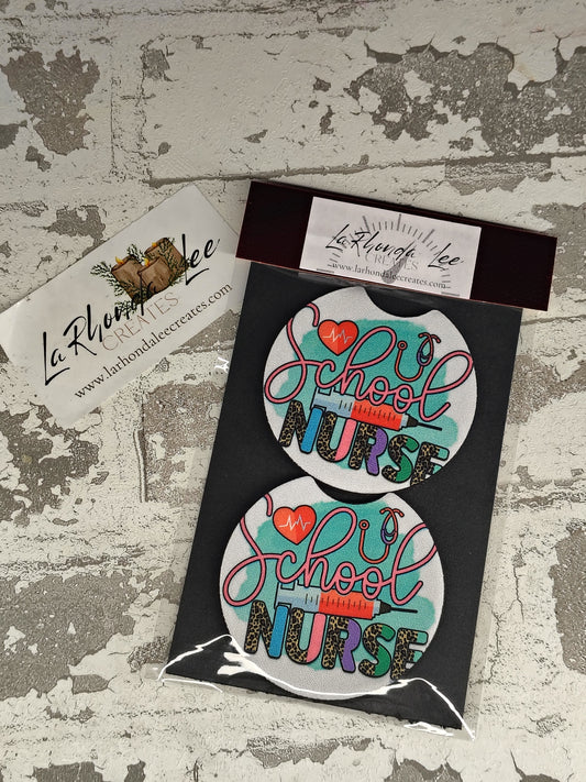 School Nurse Coasters 2pk